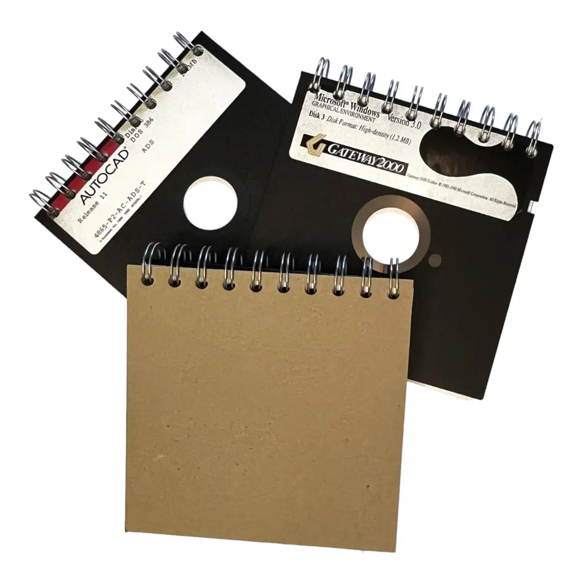 Vintage Upcycled Floppy Disk Journal - Floppy Disk Journal - StuckOnU Art