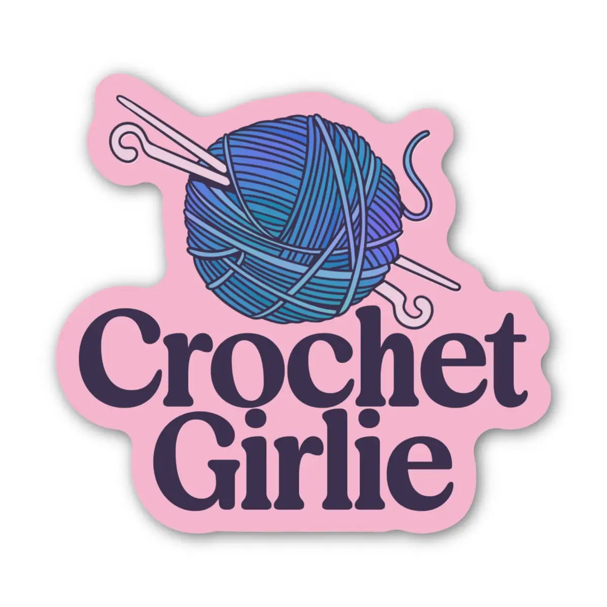 Vinyl Sticker - Crochet Girlie - Big Moods
