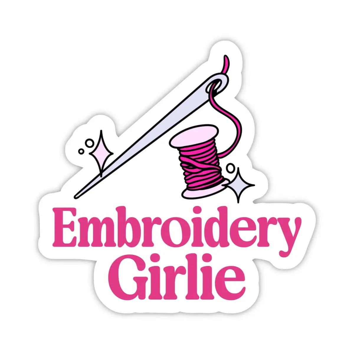 Vinyl Sticker - Embroidery Girlie - Big Moods