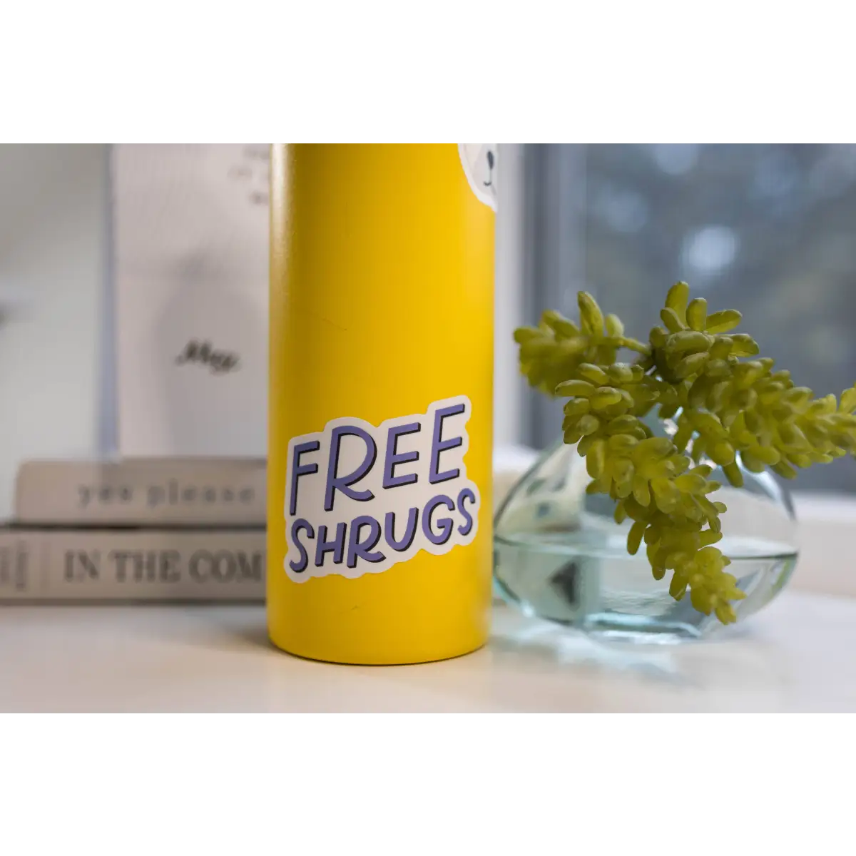 Vinyl Sticker - Free Shrugs - Just Follow Your Art