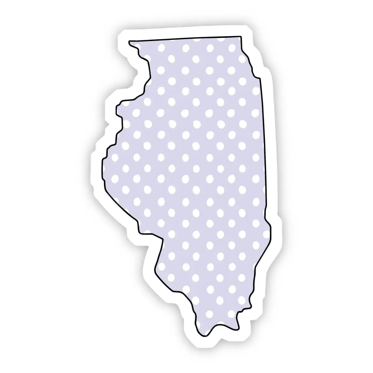Vinyl Sticker - Illinois Polka Dots - Big Moods