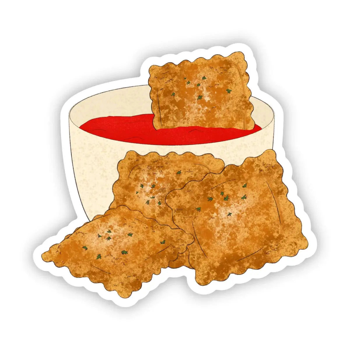 Vinyl Sticker - Toasted Ravioli - St Louis - Big Moods