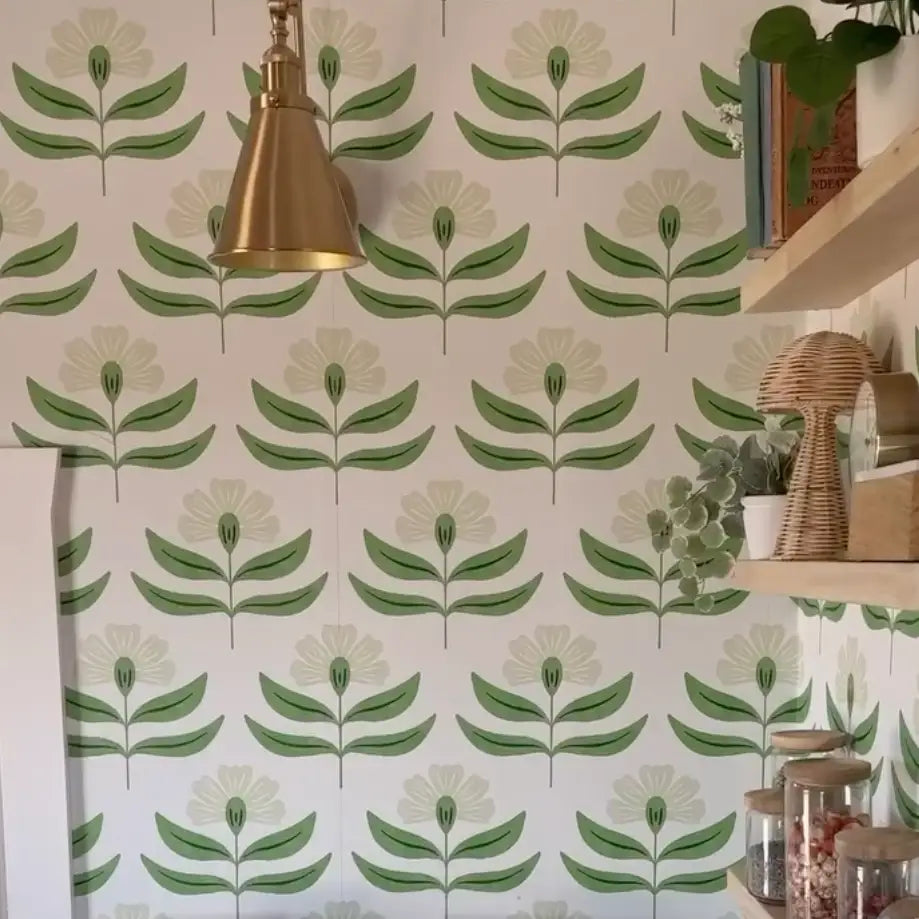 Viv Wallpaper - Bold Bloom - by Amanda Houston - Loomwell Home Goods