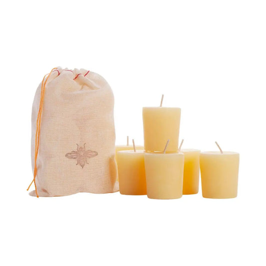 Votive Candle – 100% Beeswax – 15hr Burn - Big Dipper Wax Works