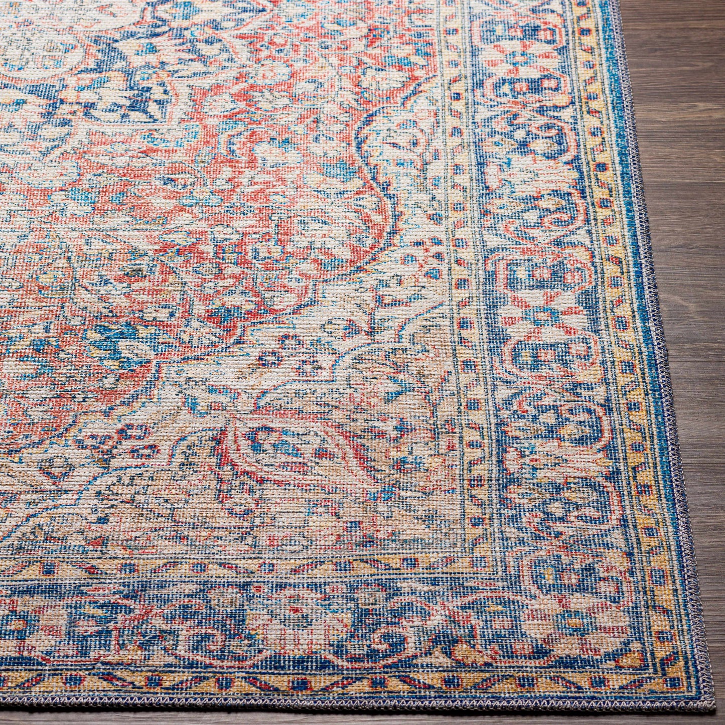 Tapis lavable Wacousta Rouge et Bleu