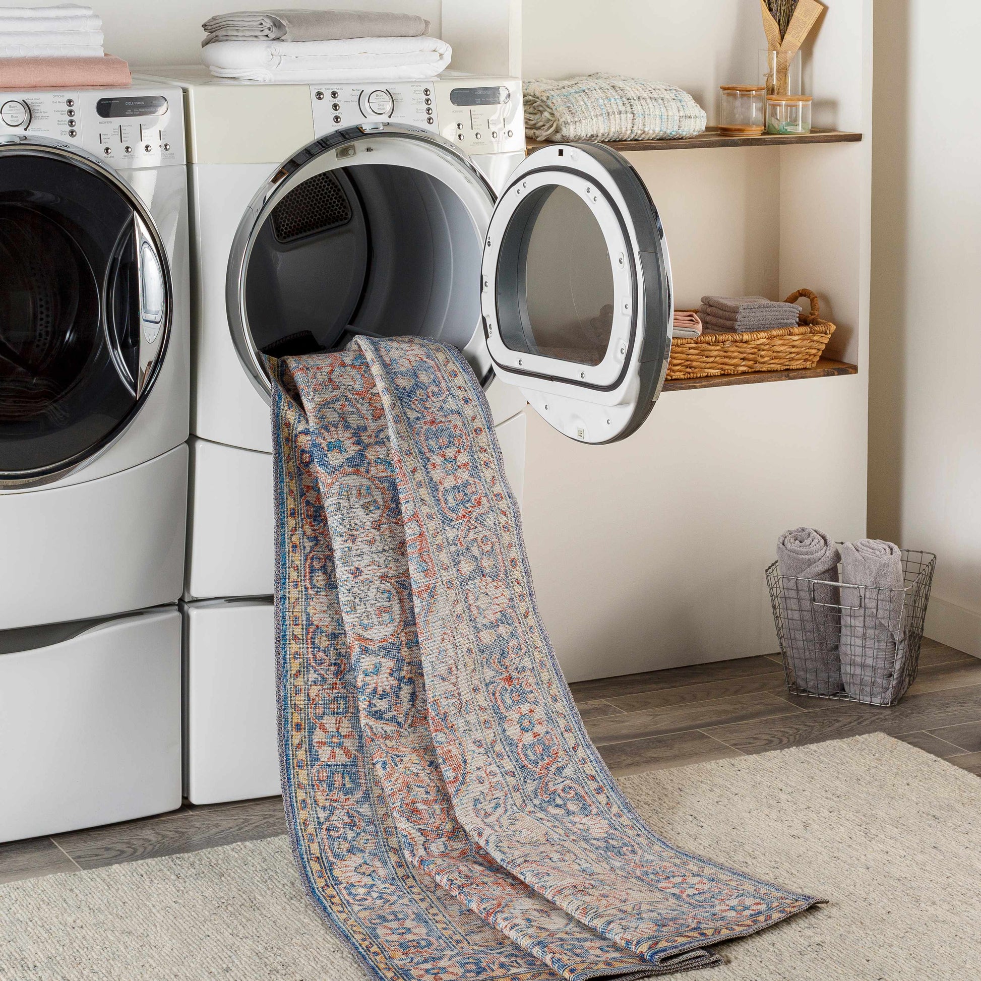 Wacousta Red&Blue Washable Rug - Boutique Rugs