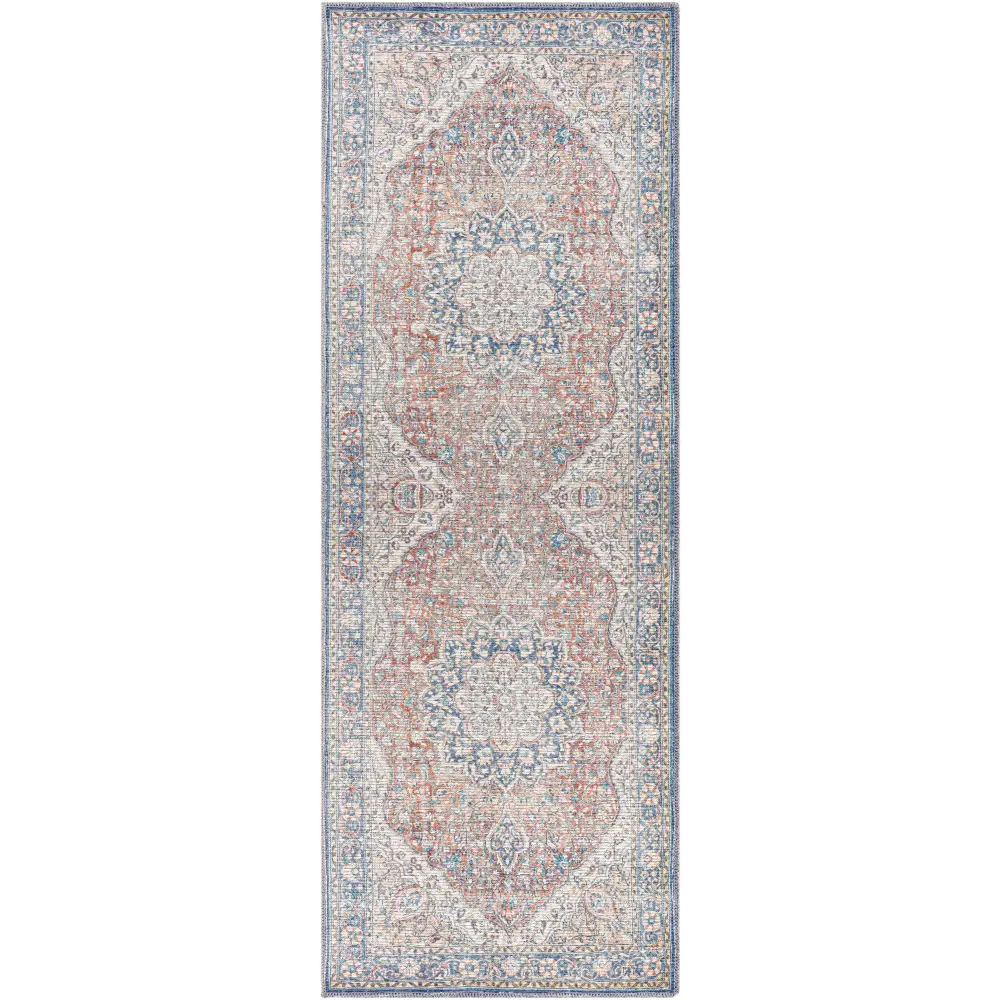 Wacousta Red&Blue Washable Rug - 2’7’’ x 7’3’’ Runner - Boutique Rugs