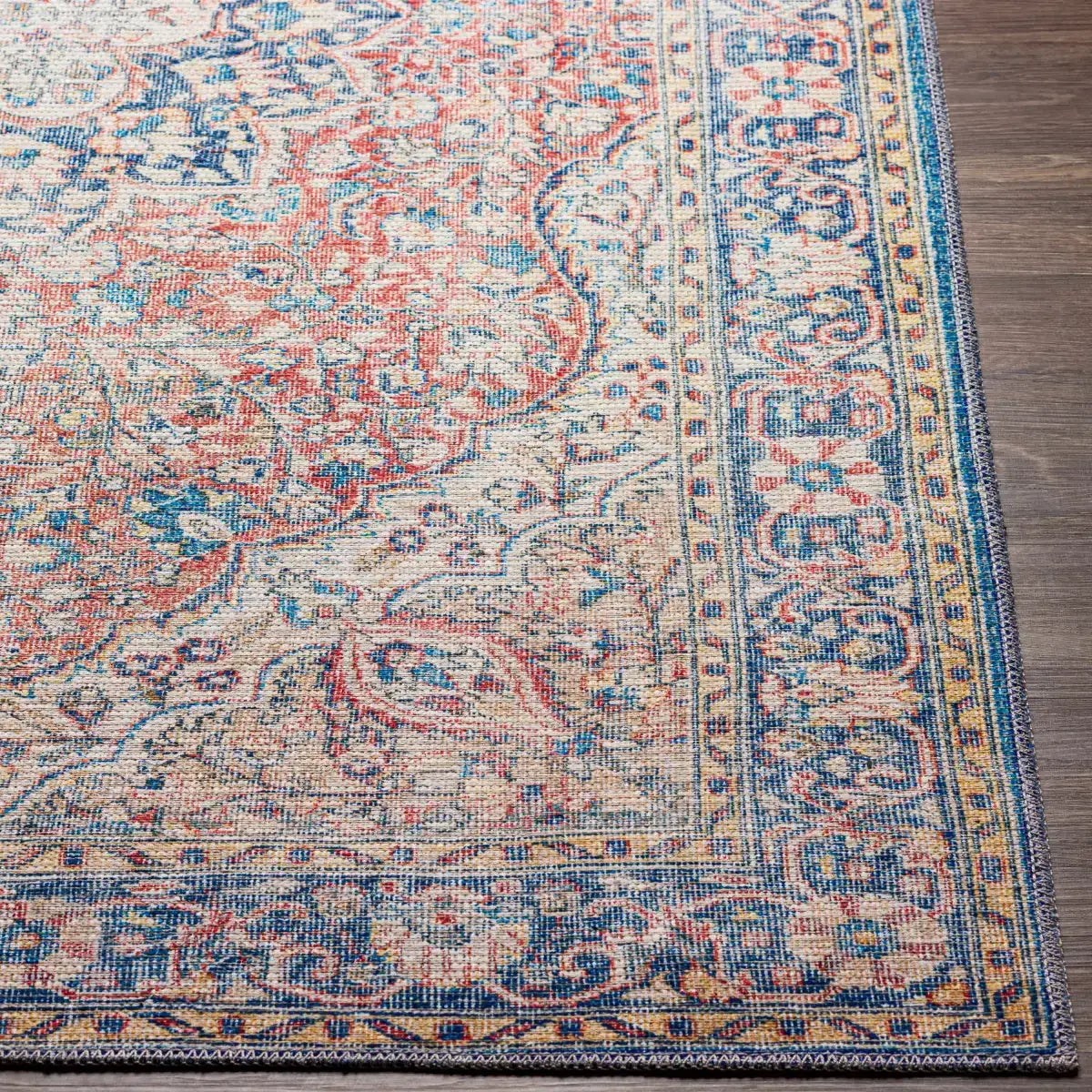 Wacousta Red & Blue Washable Rug - Boutique Rugs