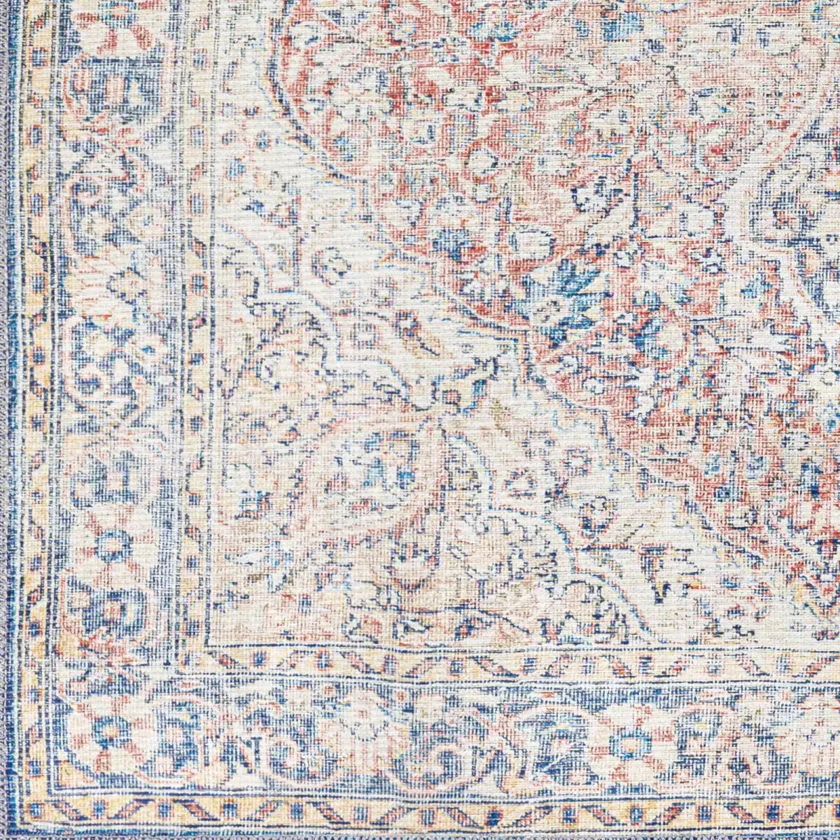 Wacousta Red & Blue Washable Rug - Boutique Rugs