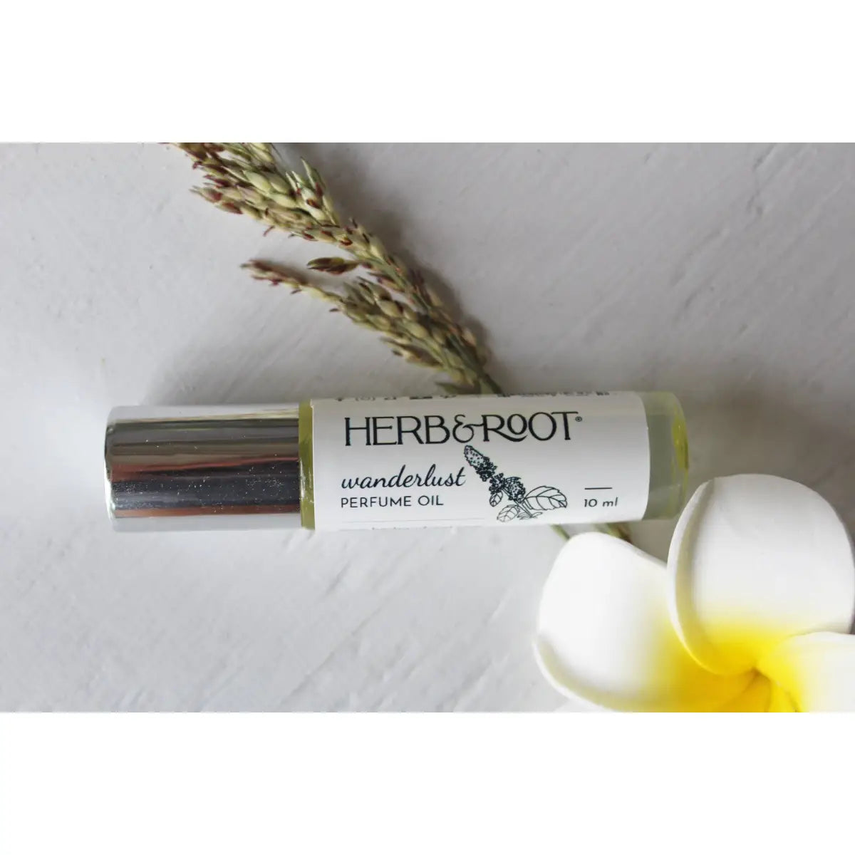 Perfume Oil Roller - Wanderlust - Patchouli and Frangipani - Herb & Root