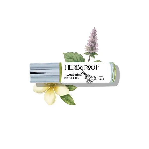 Perfume Oil Roller - Wanderlust - Patchouli and Frangipani - Herb & Root