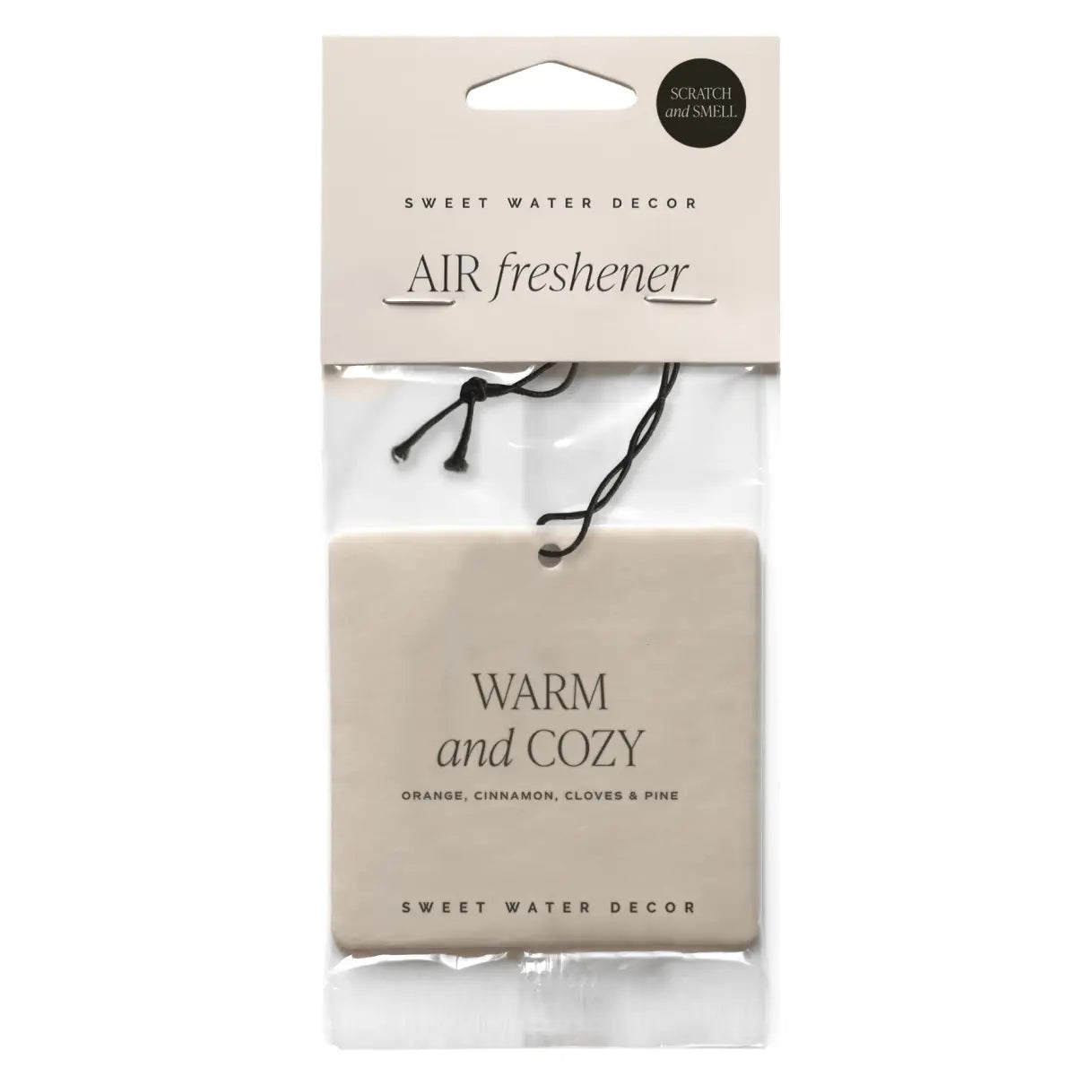 Warm and Cozy Hanging Air Freshener - Sweet Water Decor