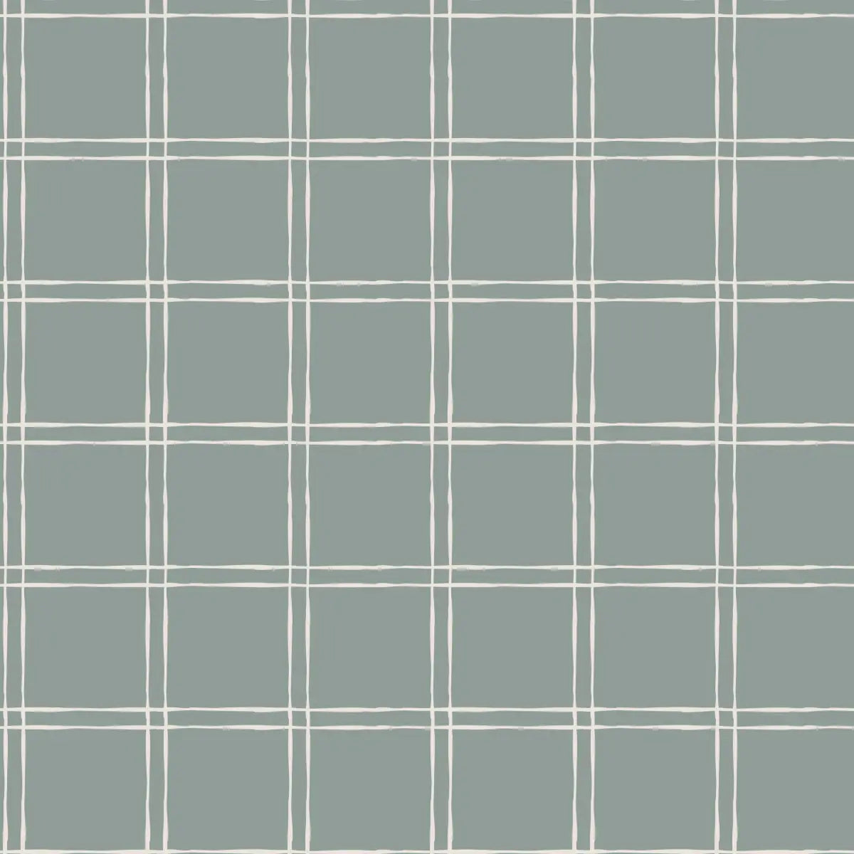 Warner Wallpaper - Simple Check - by Creating to Love - Sample 1 foot by 1 foot / Blue - Loomwell Home Goods