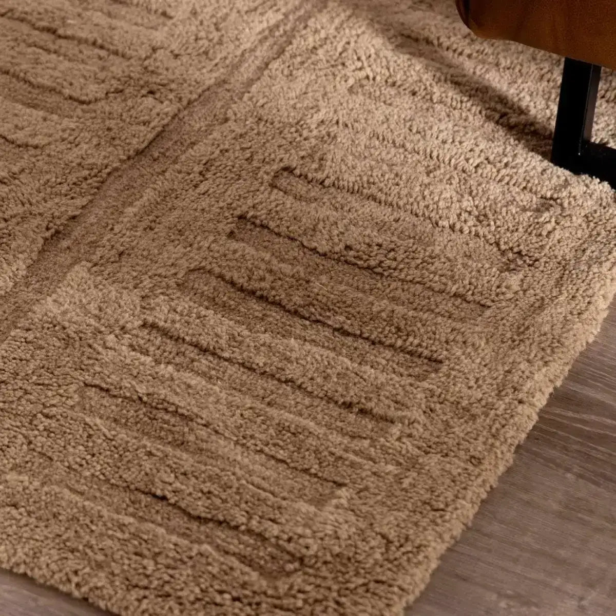 Washable Handmade Wool Rug - Brown - Boutique Rugs