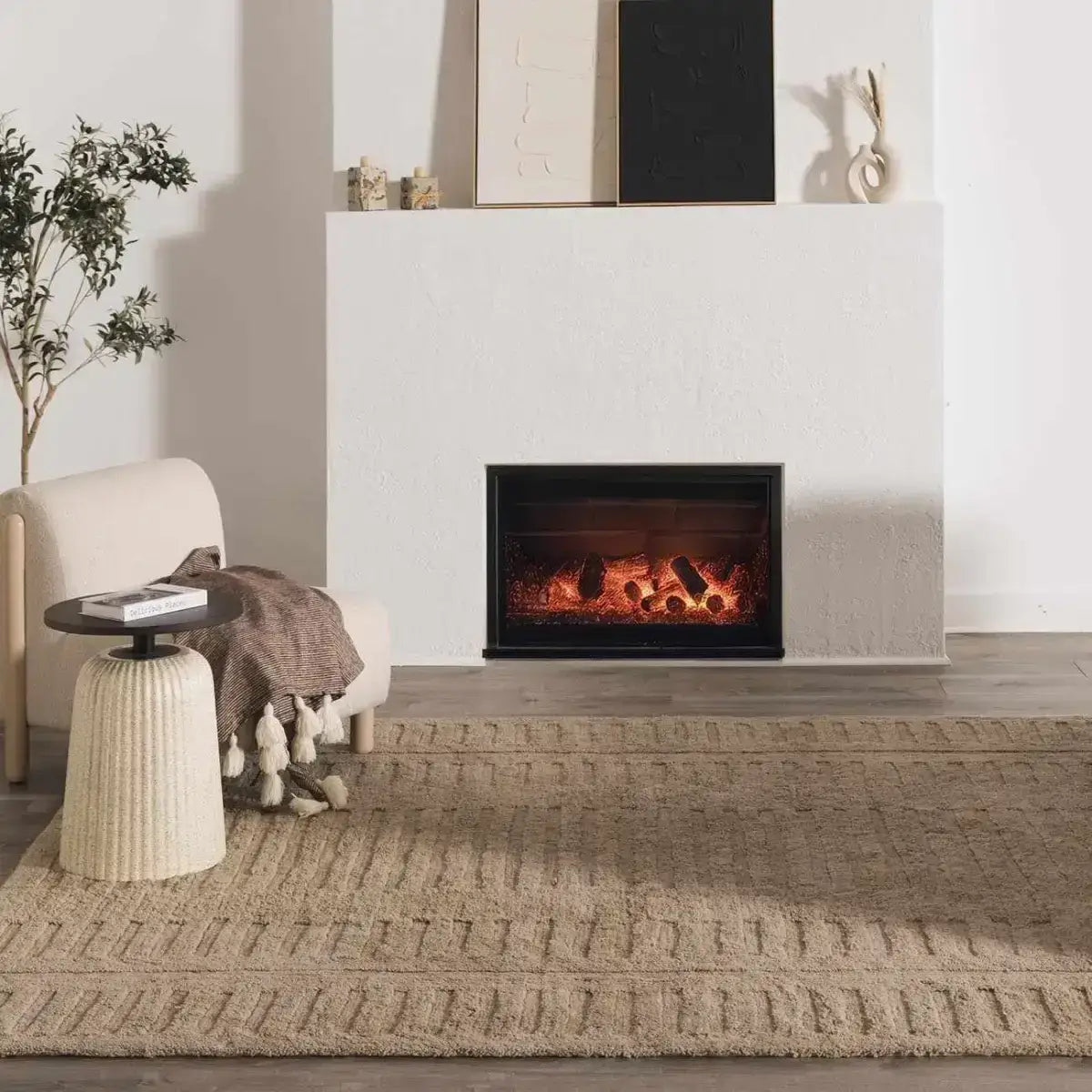 Washable Handmade Wool Rug - Brown - Boutique Rugs