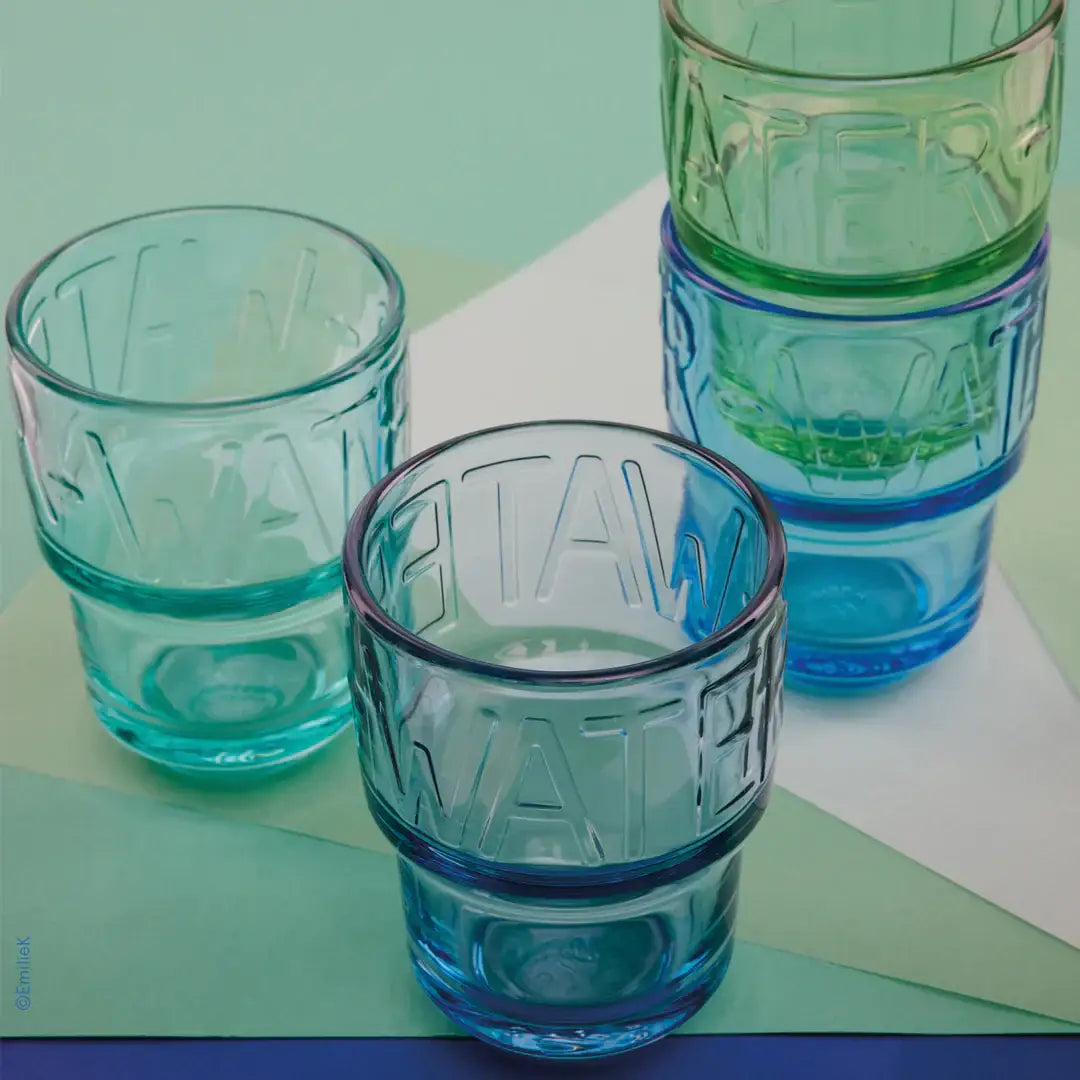Water Tumblers – Set of 4 - Assorted Colors - La Rochere