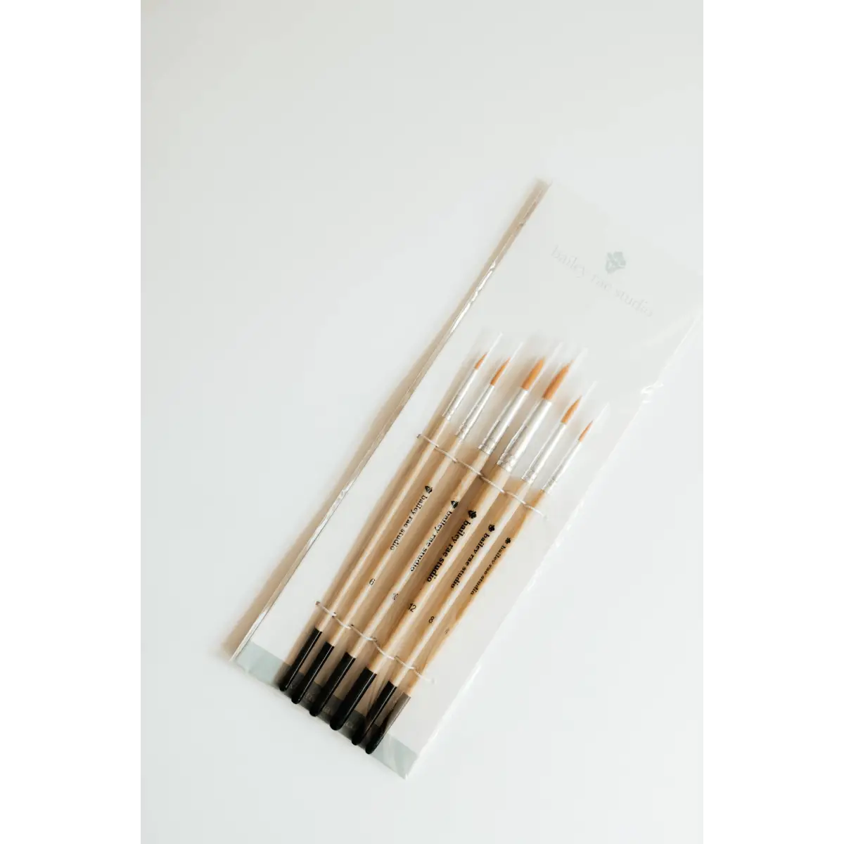 Watercolor Brush Set - 6 piece Round Tip - Bailey Rae Studio