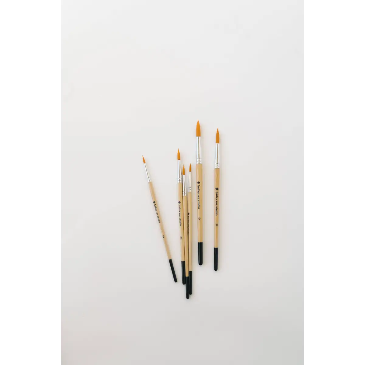 Watercolor Brush Set - 6 piece Round Tip - Bailey Rae Studio