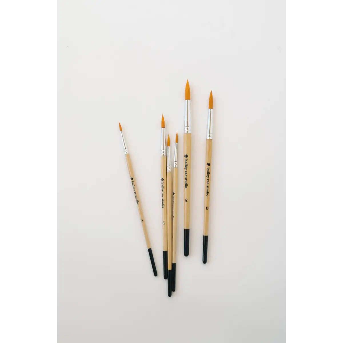 Watercolor Brush Set - 6 piece Round Tip - Bailey Rae Studio