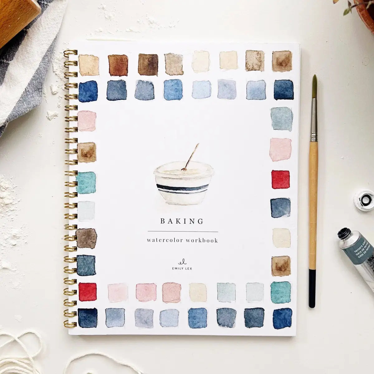Watercolor Workbook - Baking - Emily Lex - emily lex studio