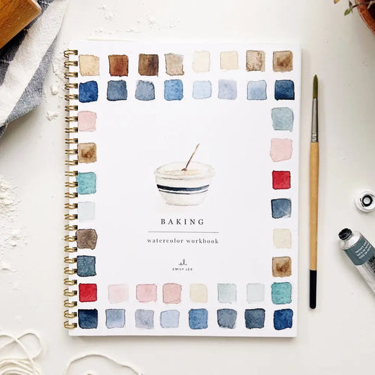 Watercolor Workbook - Baking - Emily Lex - emily lex studio
