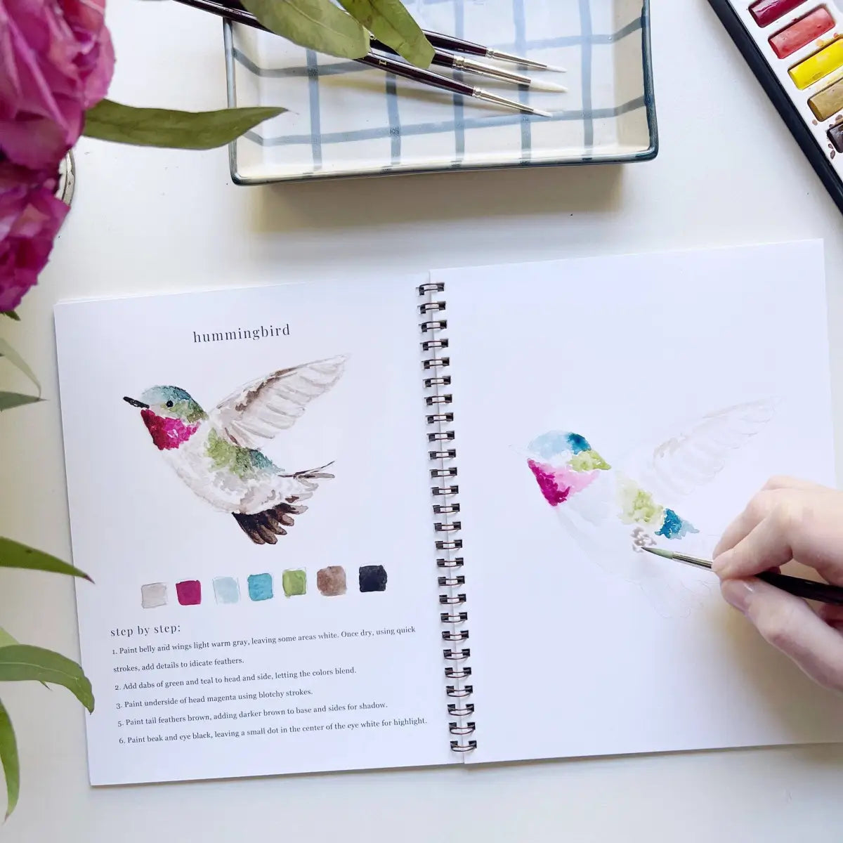 Watercolor Workbook - Birds - Emily Lex - emily lex studio