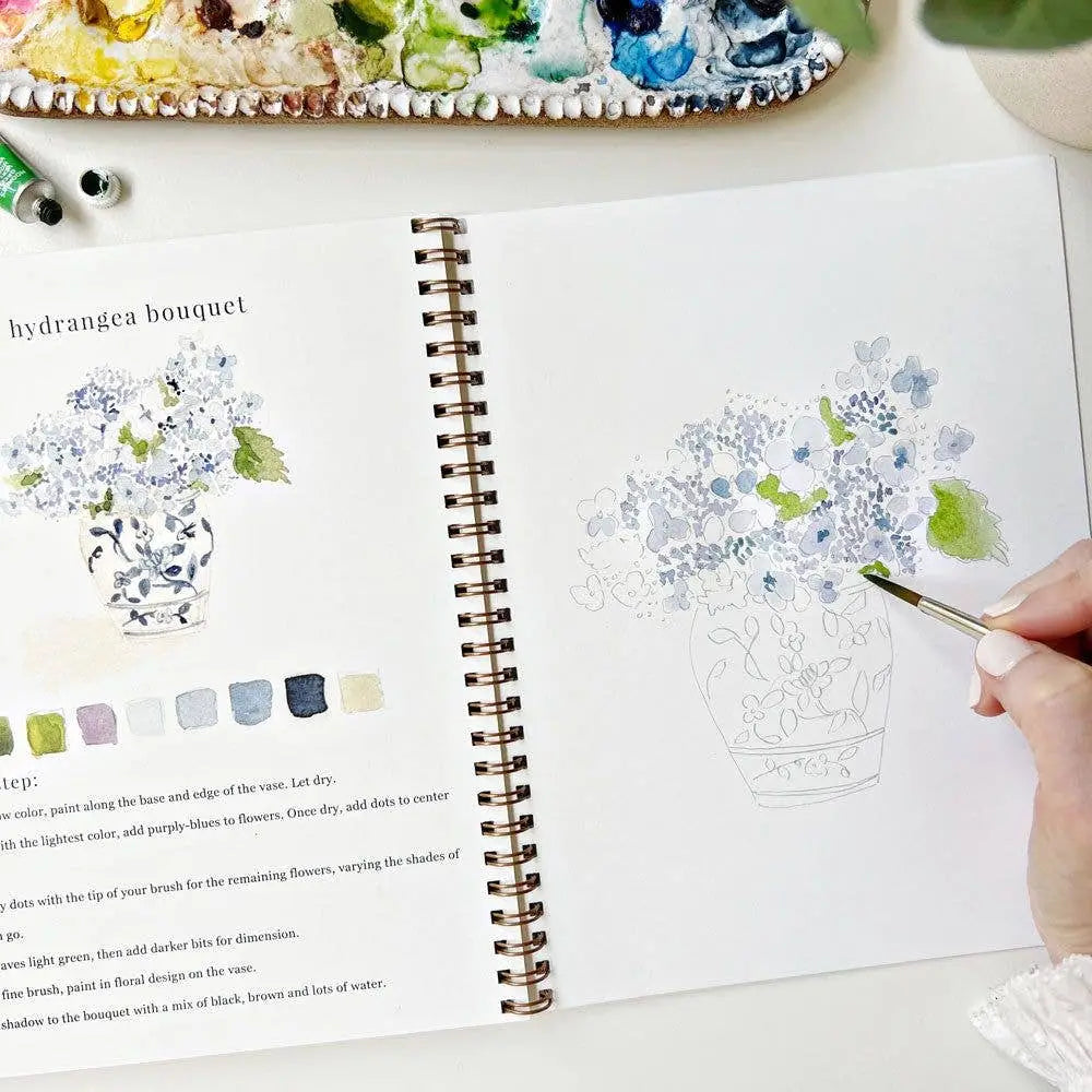 Watercolor Workbook - Bouquets - Emily Lex - emily lex studio