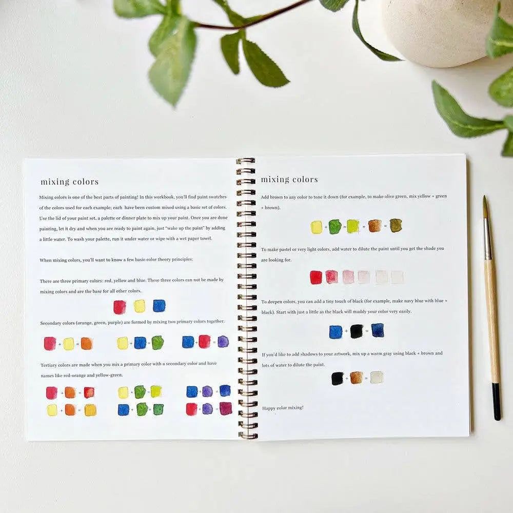 Watercolor Workbook - Bouquets - Emily Lex - emily lex studio