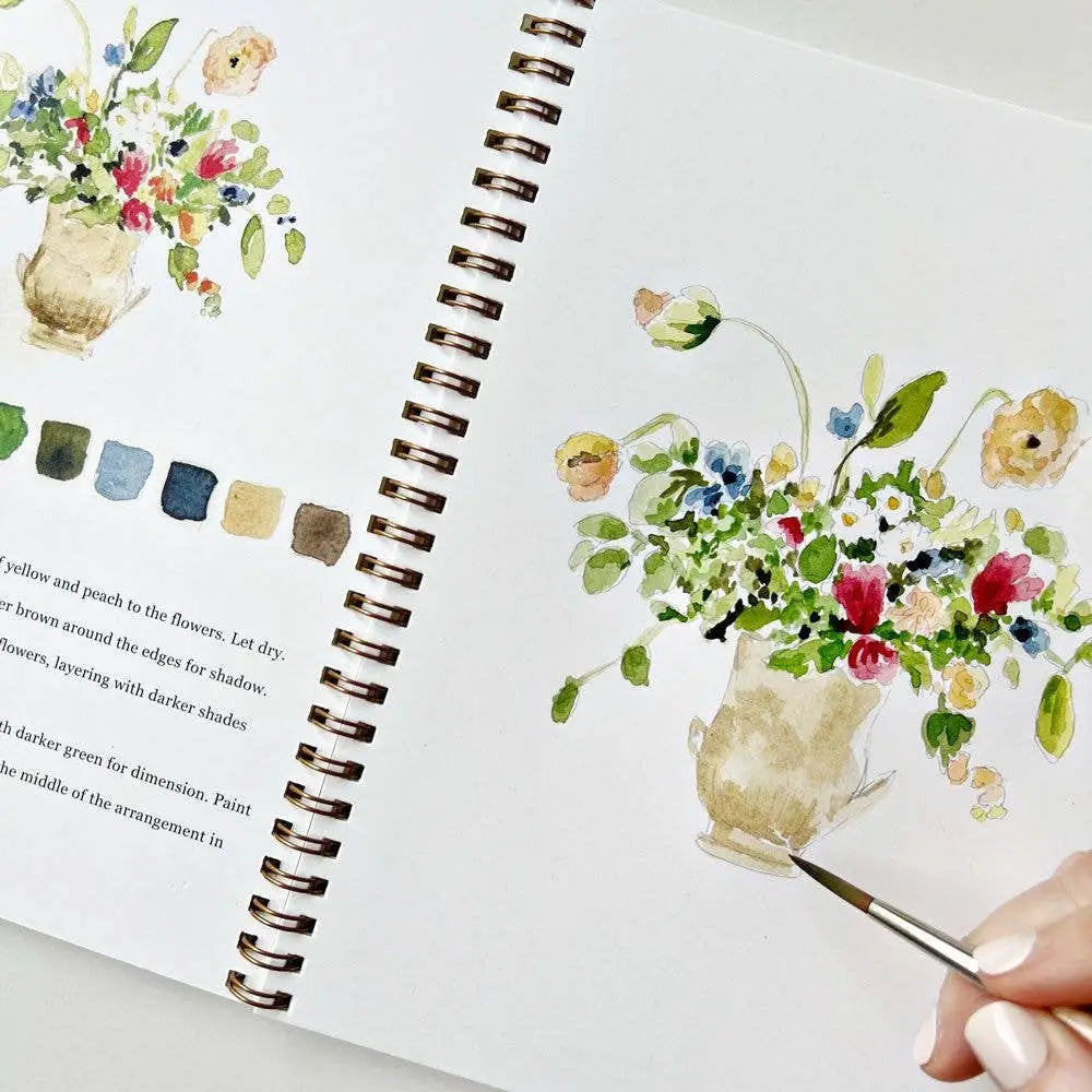 Watercolor Workbook - Bouquets - Emily Lex - emily lex studio