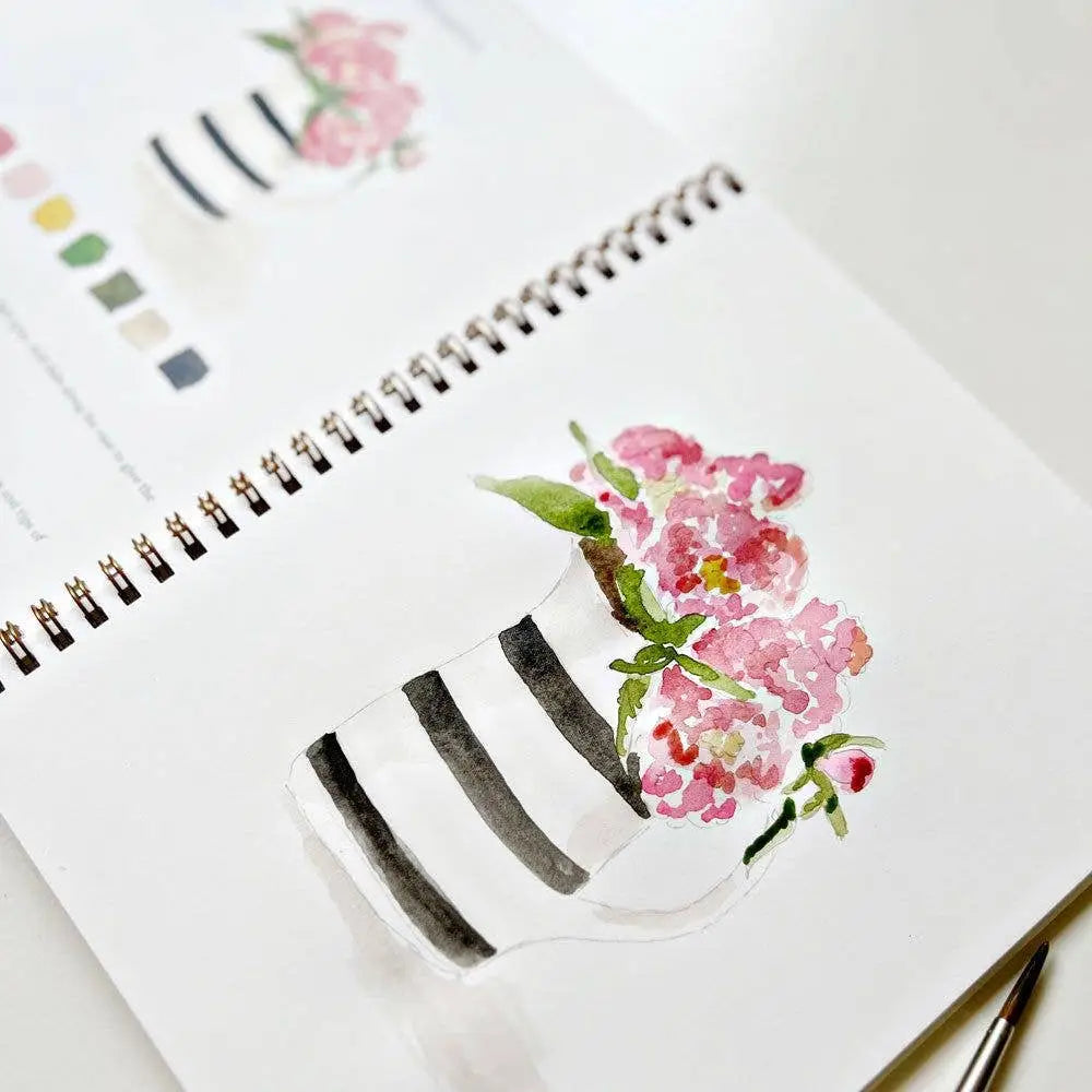 Watercolor Workbook - Bouquets - Emily Lex - emily lex studio