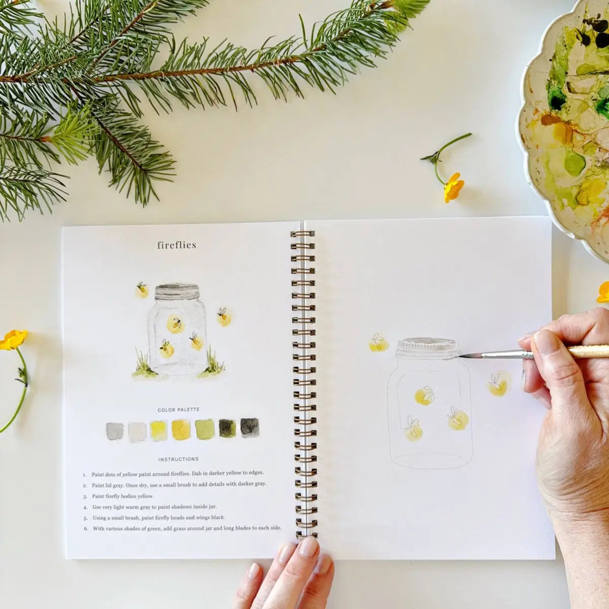 Watercolor Workbook - Camping - Emily Lex - emily lex studio