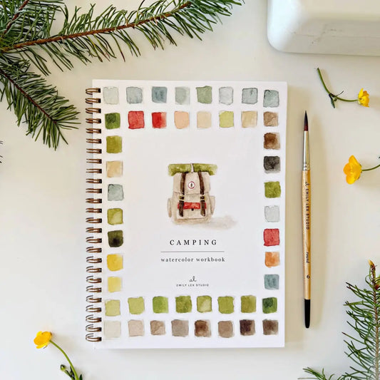 Watercolor Workbook - Camping - Emily Lex - emily lex studio
