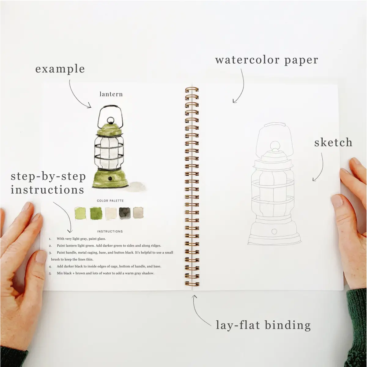 Watercolor Workbook - Camping - Emily Lex - emily lex studio