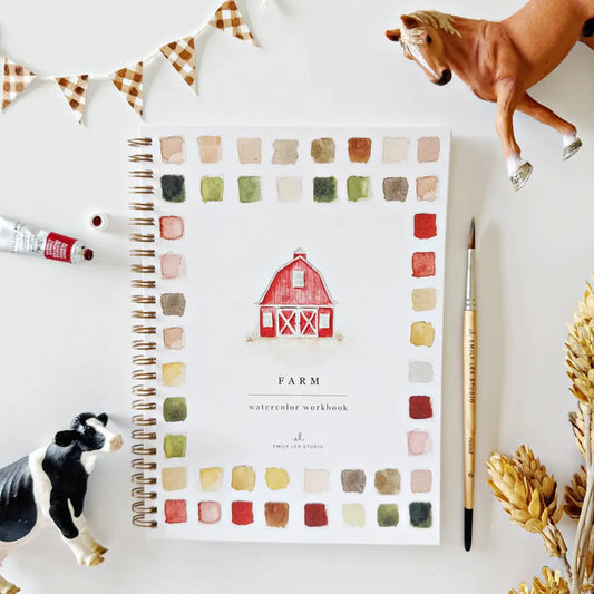 Watercolor Workbook - Farm - Emily Lex - emily lex studio