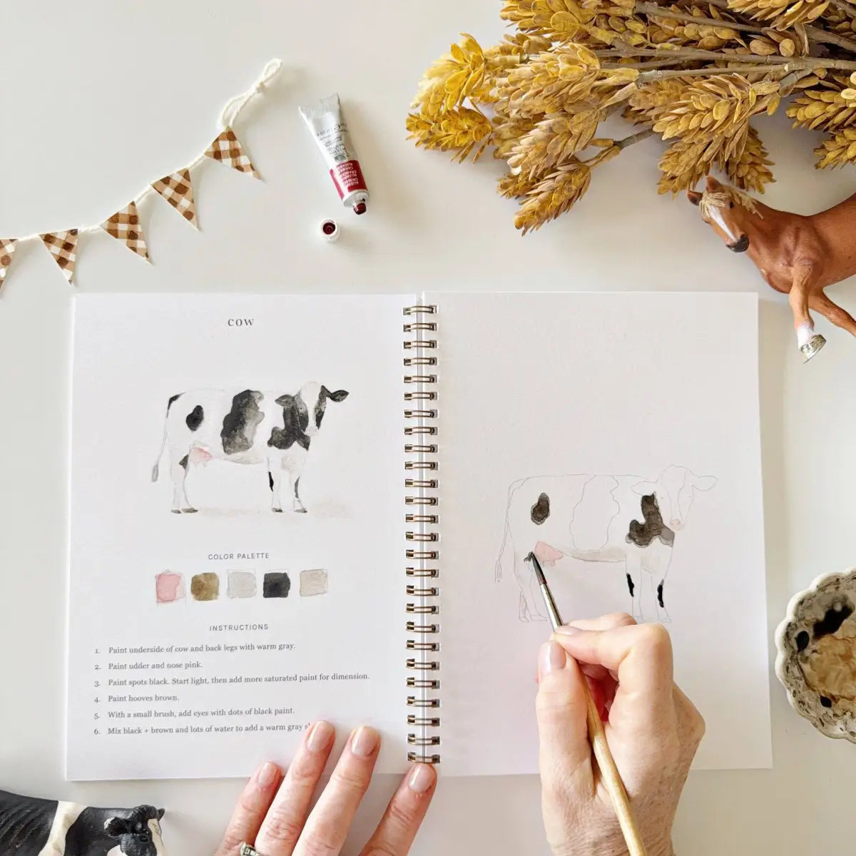 Watercolor Workbook - Farm - Emily Lex - emily lex studio