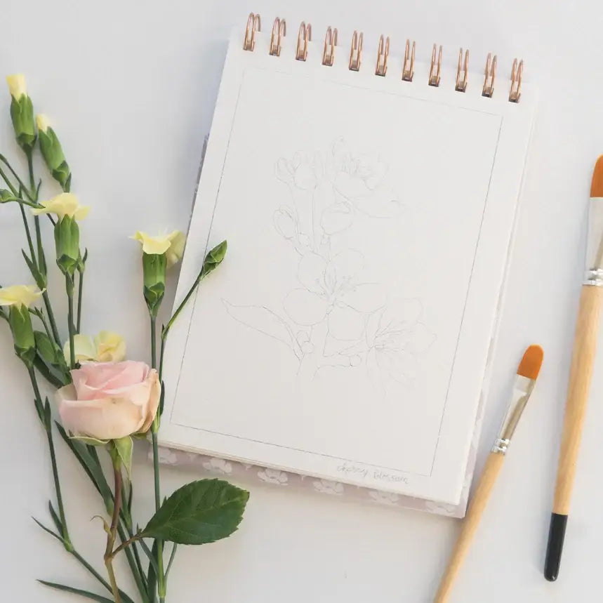Watercolor Workbook - Flowers - Bailey Rae Studio