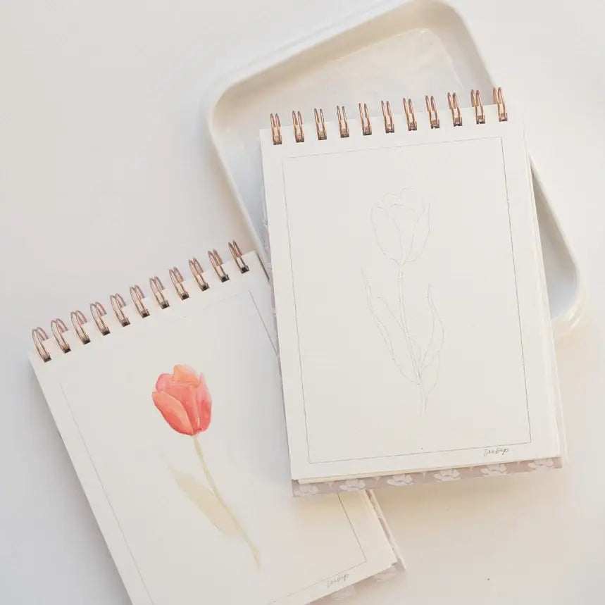 Watercolor Workbook - Flowers - Bailey Rae Studio