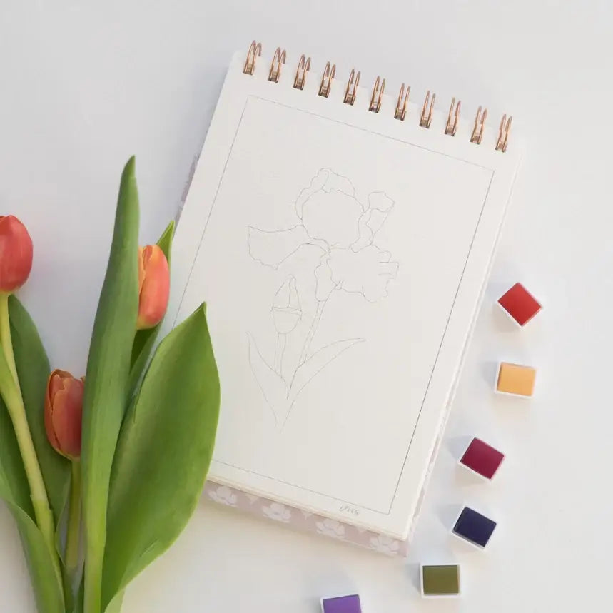Watercolor Workbook - Flowers - Bailey Rae Studio