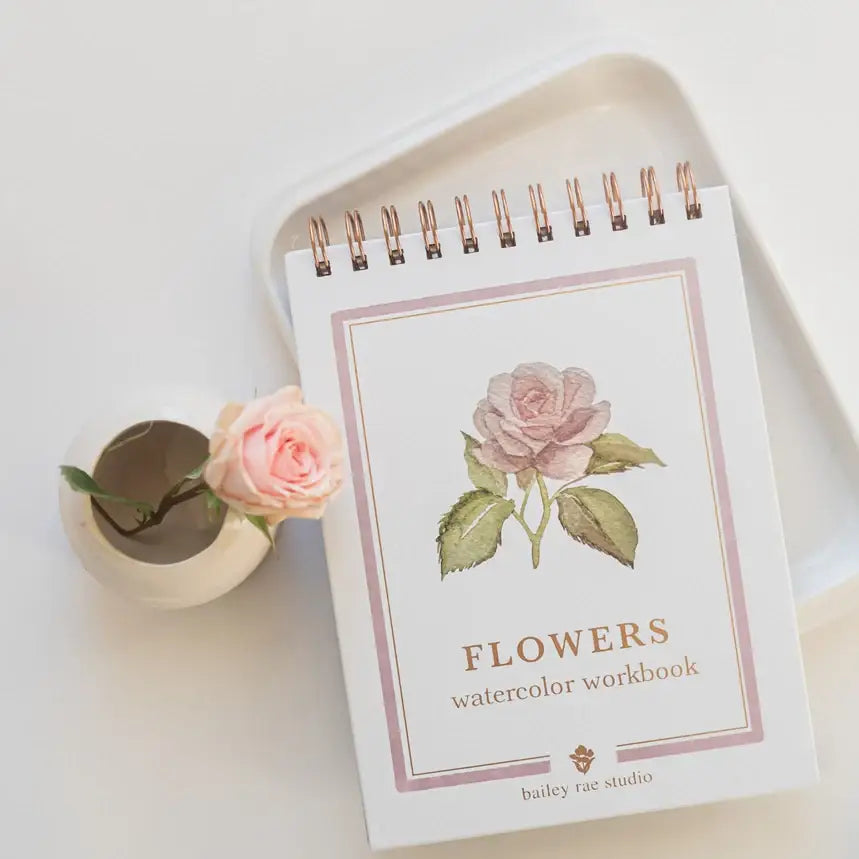 Watercolor Workbook - Flowers - Bailey Rae Studio