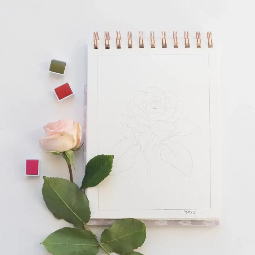 Watercolor Workbook - Flowers - Bailey Rae Studio