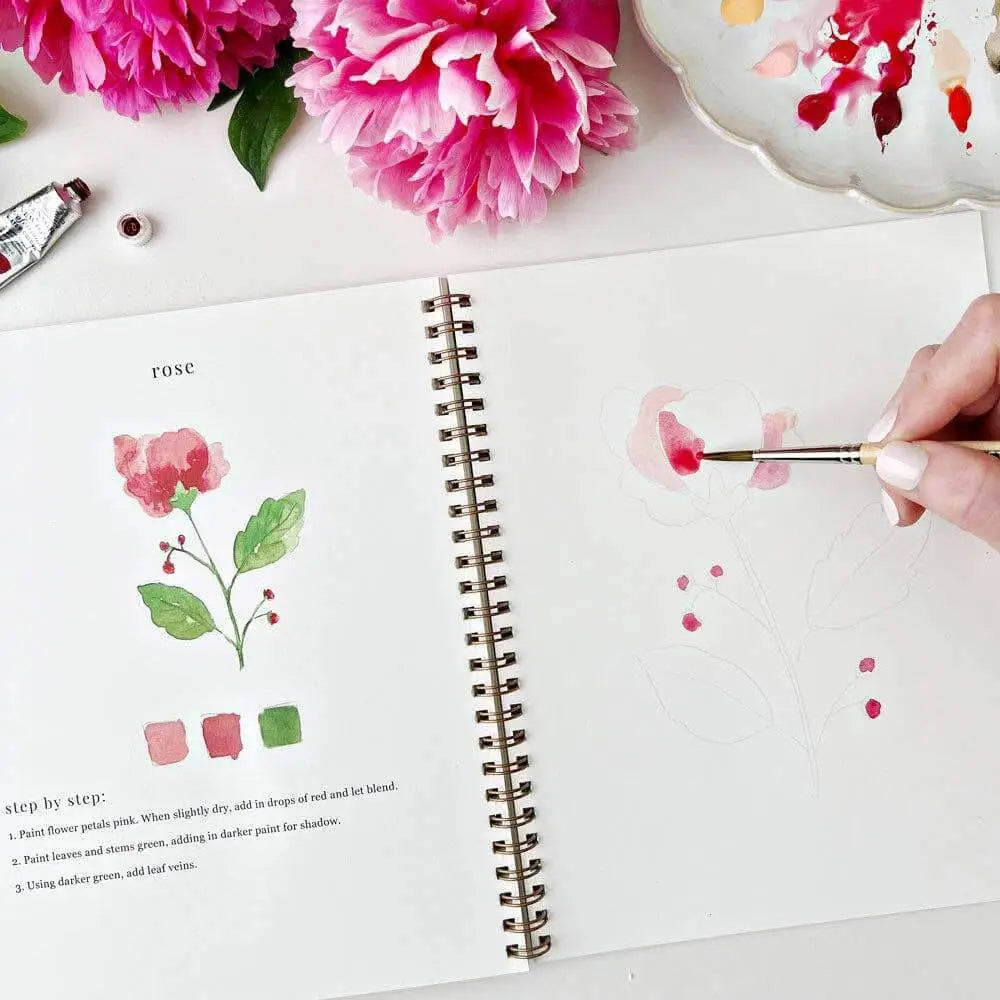 Watercolor Workbook - Flowers - Emily Lex - emily lex studio