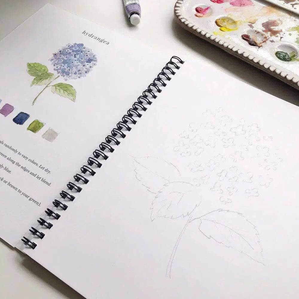 Watercolor Workbook - Flowers - Emily Lex - emily lex studio