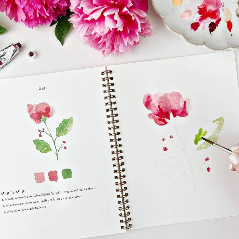 Watercolor Workbook - Flowers - Emily Lex - emily lex studio