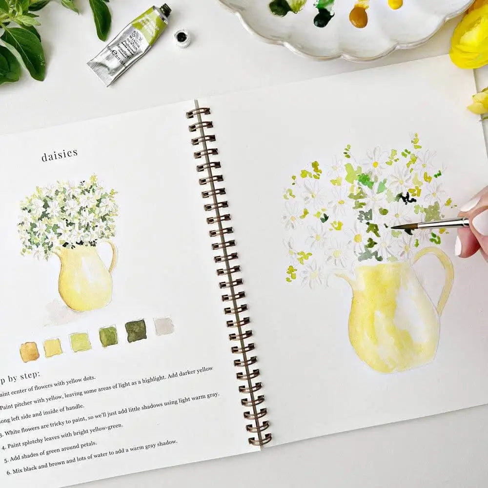 Watercolor Workbook - Flowers - Emily Lex - emily lex studio