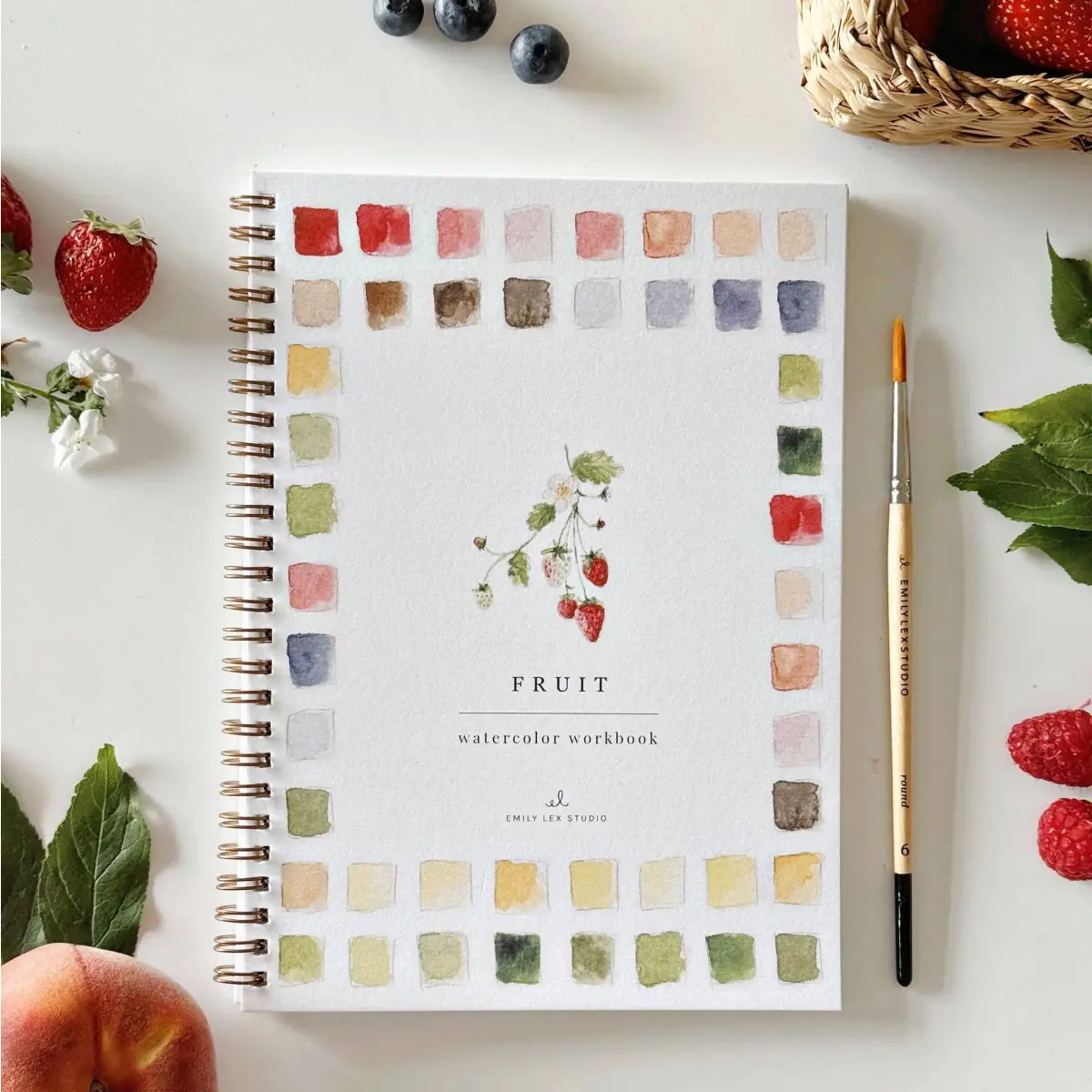 Watercolor Workbook - Fruit - Emily Lex - emily lex studio