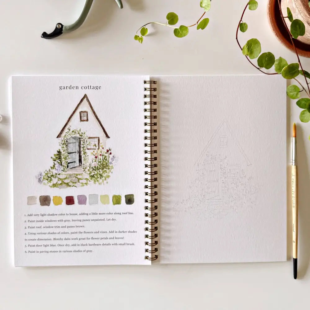 Watercolor Workbook - Garden - Emily Lex - emily lex studio