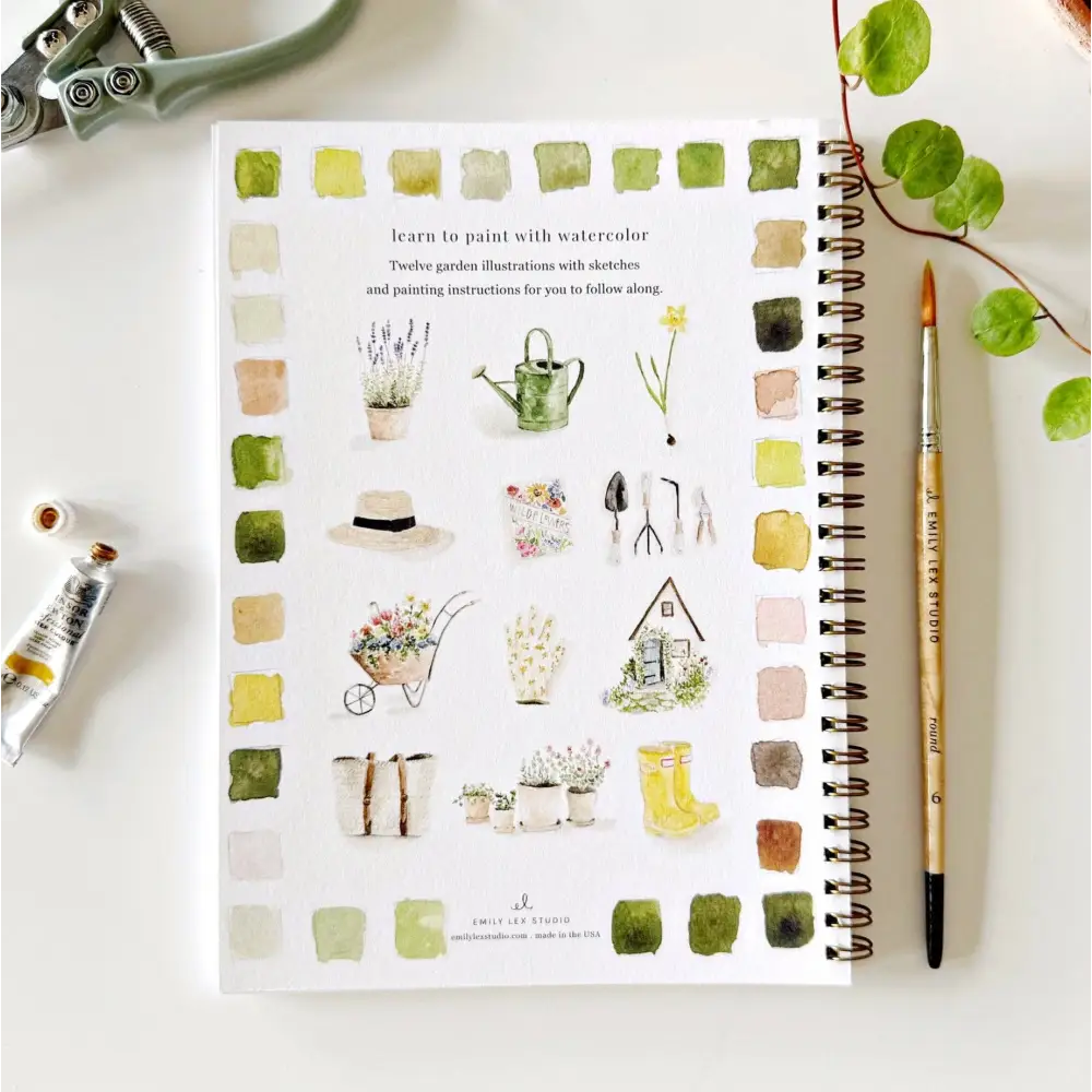 Watercolor Workbook - Garden - Emily Lex - emily lex studio
