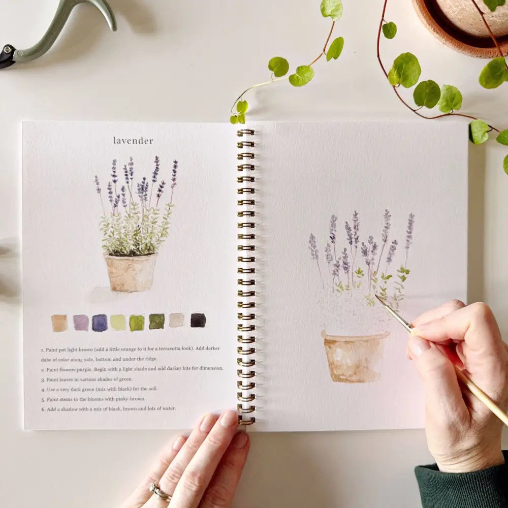 Watercolor Workbook - Garden - Emily Lex - emily lex studio