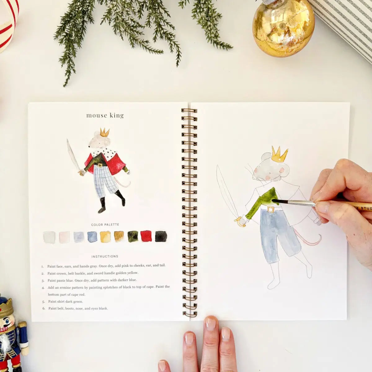Watercolor Workbook - Nutcracker - Emily Lex - emily lex studio