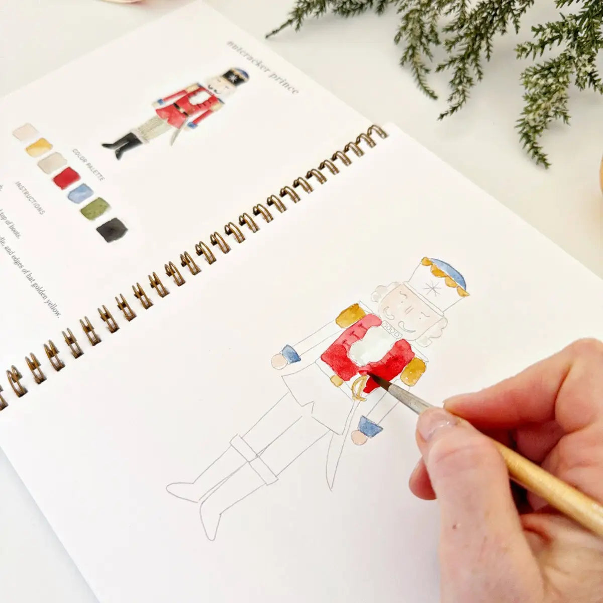 Watercolor Workbook - Nutcracker - Emily Lex - emily lex studio